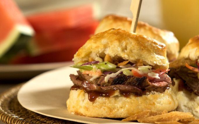 BBQ Beef Biscuit Sliders